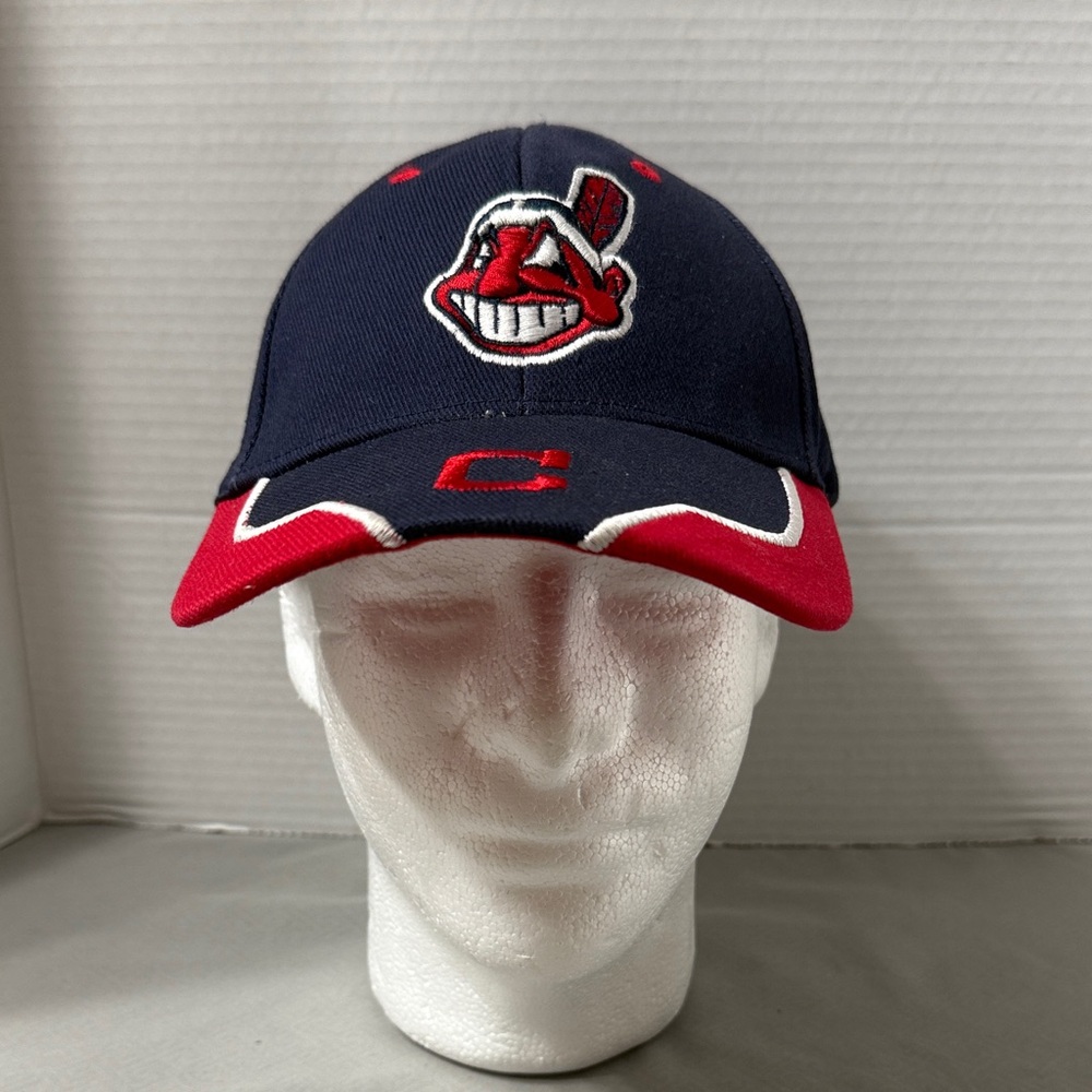 Vtg Genuine Merchandise Chief Wahoo Cleveland Indians Baseball Cap Hat Logo OS